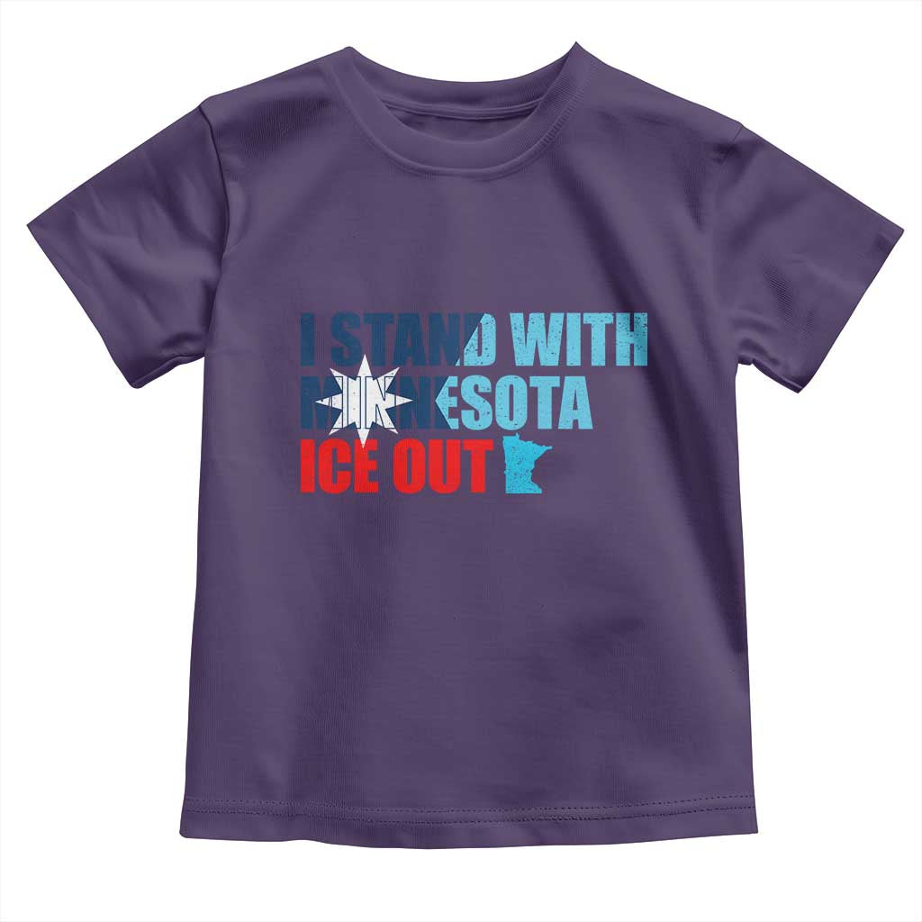 I Stand With Minnesota Toddler T Shirt Minnesota Resist Anti ICE Immigration Protest