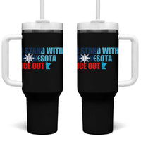 I Stand With Minnesota Tumbler With Handle Minnesota Resist Anti ICE Immigration Protest