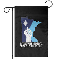 I Stand With Minnesota Garden Flag Minnesota Flag Anti ICE Immigration Protest Resist