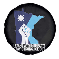 I Stand With Minnesota Spare Tire Cover Minnesota Flag Anti ICE Immigration Protest Resist
