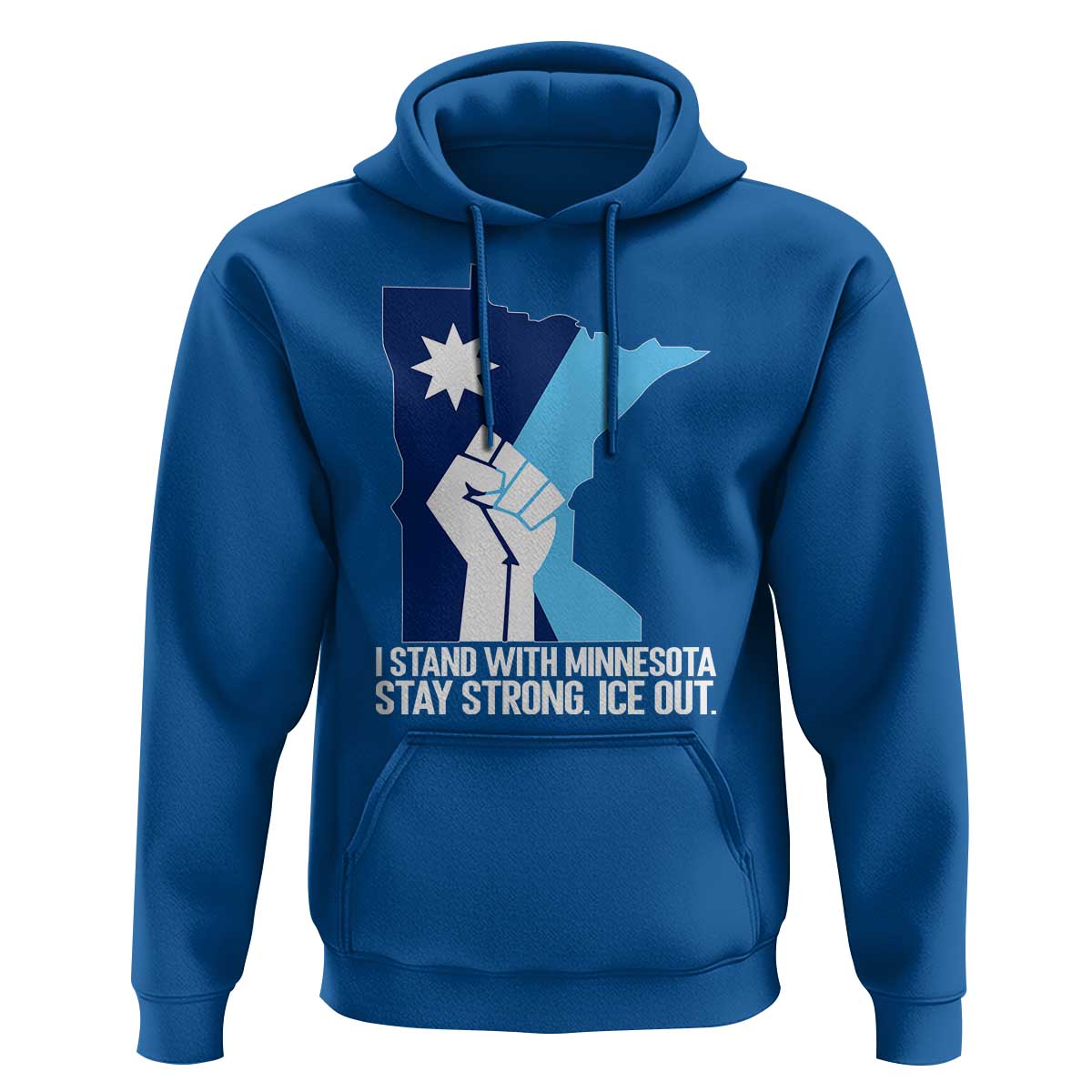 I Stand With Minnesota Hoodie Minnesota Flag Anti ICE Immigration Protest Resist