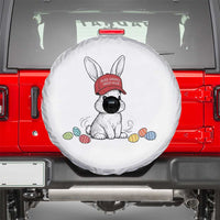Funny Easter Bunny Wearing Hat American Spare Tire Cover