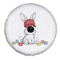 Funny Easter Bunny Wearing Hat American Spare Tire Cover