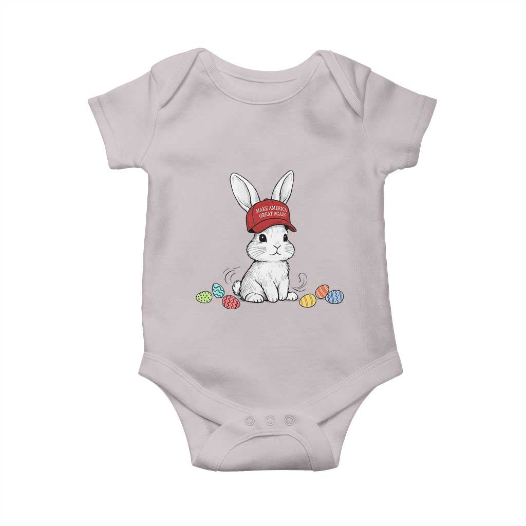 Funny Easter Bunny Wearing Hat American Baby Onesie