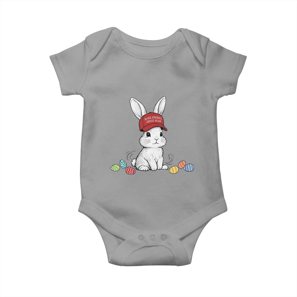 Funny Easter Bunny Wearing Hat American Baby Onesie