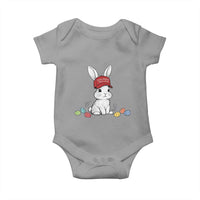 Funny Easter Bunny Wearing Hat American Baby Onesie