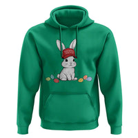 Funny Easter Bunny Wearing Hat American Hoodie