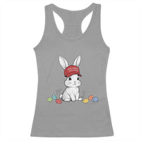 Funny Easter Bunny Wearing Hat American Racerback Tank Top