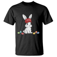 Funny Easter Bunny Wearing Hat American T Shirt