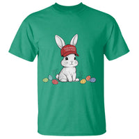 Funny Easter Bunny Wearing Hat American T Shirt