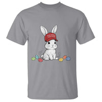 Funny Easter Bunny Wearing Hat American T Shirt