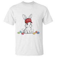 Funny Easter Bunny Wearing Hat American T Shirt