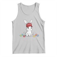 Funny Easter Bunny Wearing Hat American Tank Top