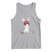 Funny Easter Bunny Wearing Hat American Tank Top