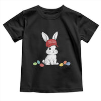 Funny Easter Bunny Wearing Hat American Toddler T Shirt