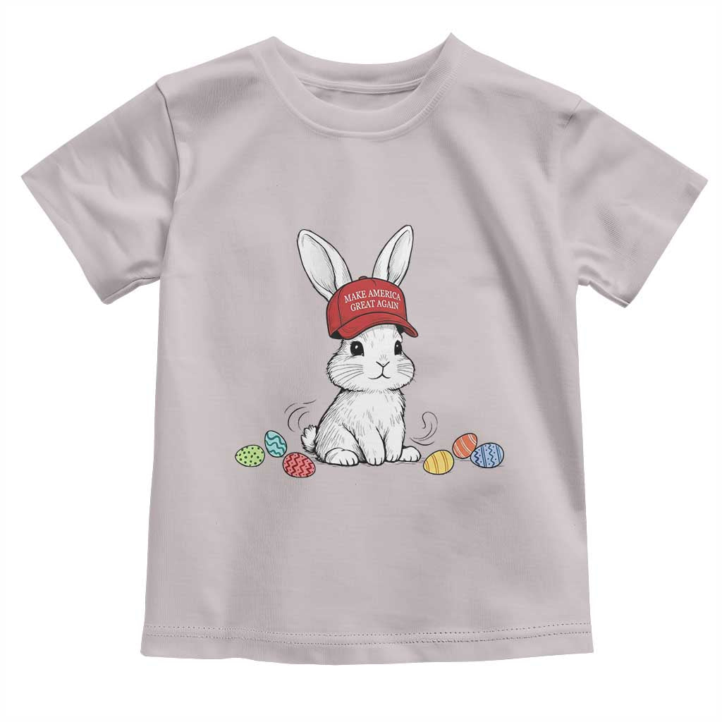 Funny Easter Bunny Wearing Hat American Toddler T Shirt