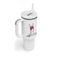 Funny Easter Bunny Wearing Hat American Tumbler With Handle