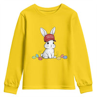 Funny Easter Bunny Wearing Hat American Youth Sweatshirt