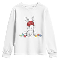 Funny Easter Bunny Wearing Hat American Youth Sweatshirt