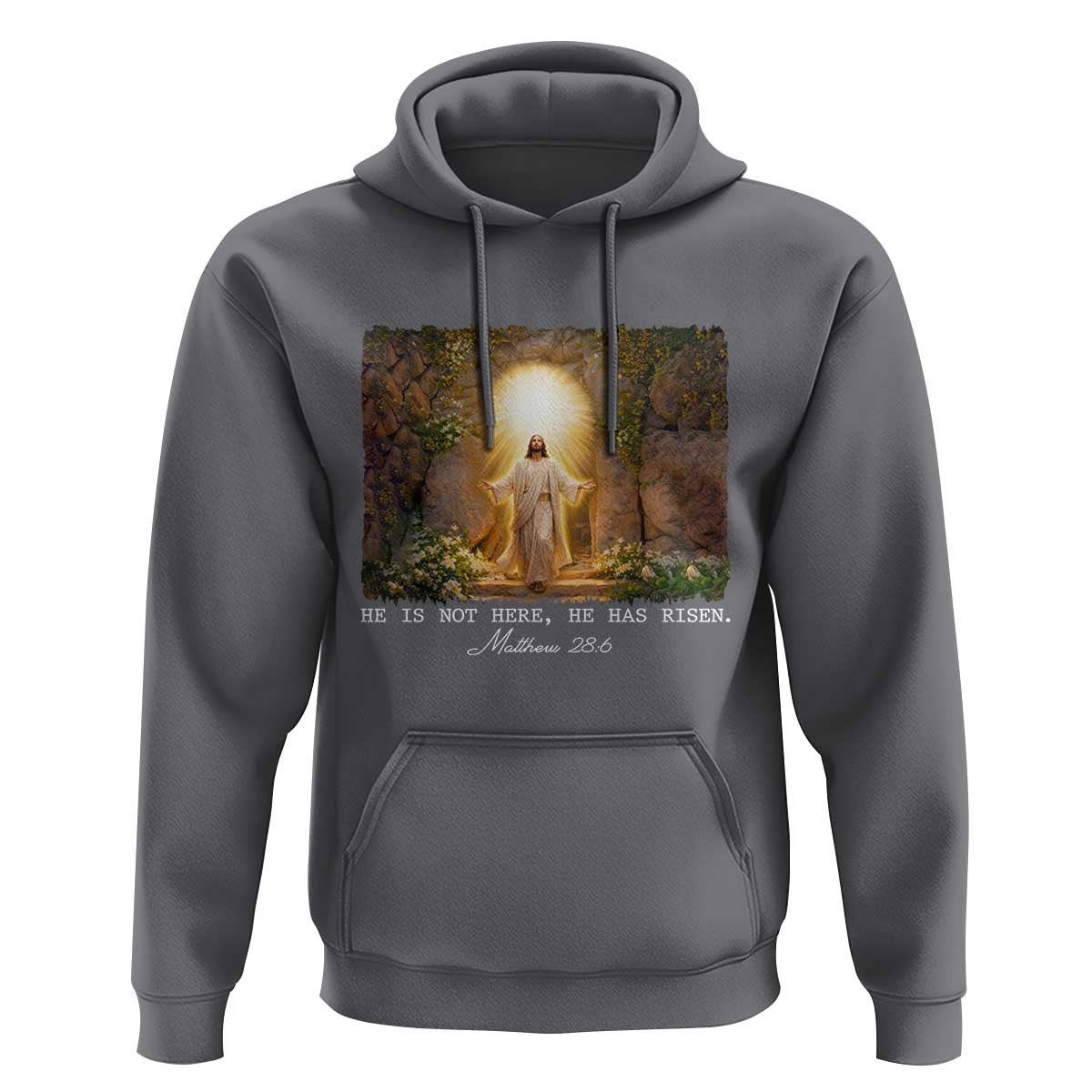 He Is Not Here He Has Risen Hoodie Easter Christian Jesus
