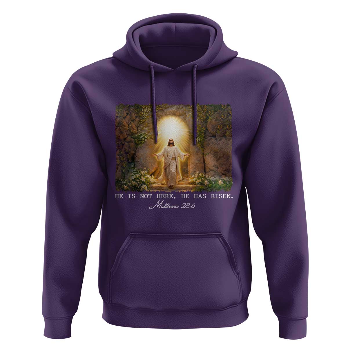 He Is Not Here He Has Risen Hoodie Easter Christian Jesus