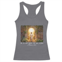 He Is Not Here He Has Risen Racerback Tank Top Easter Christian Jesus