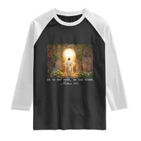 He Is Not Here He Has Risen Raglan Shirt Easter Christian Jesus