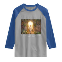 He Is Not Here He Has Risen Raglan Shirt Easter Christian Jesus