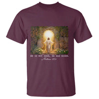 He Is Not Here He Has Risen T Shirt Easter Christian Jesus