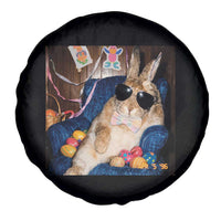 Funny Easter Bunny Sunglasses Graphic Spare Tire Cover