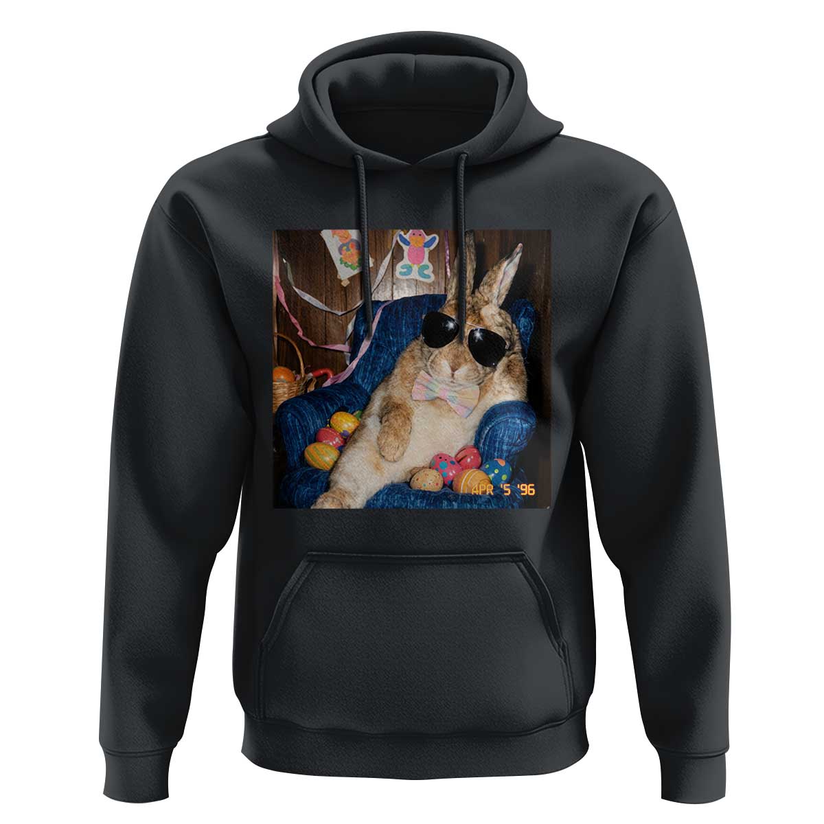 Funny Easter Bunny Sunglasses Graphic Hoodie