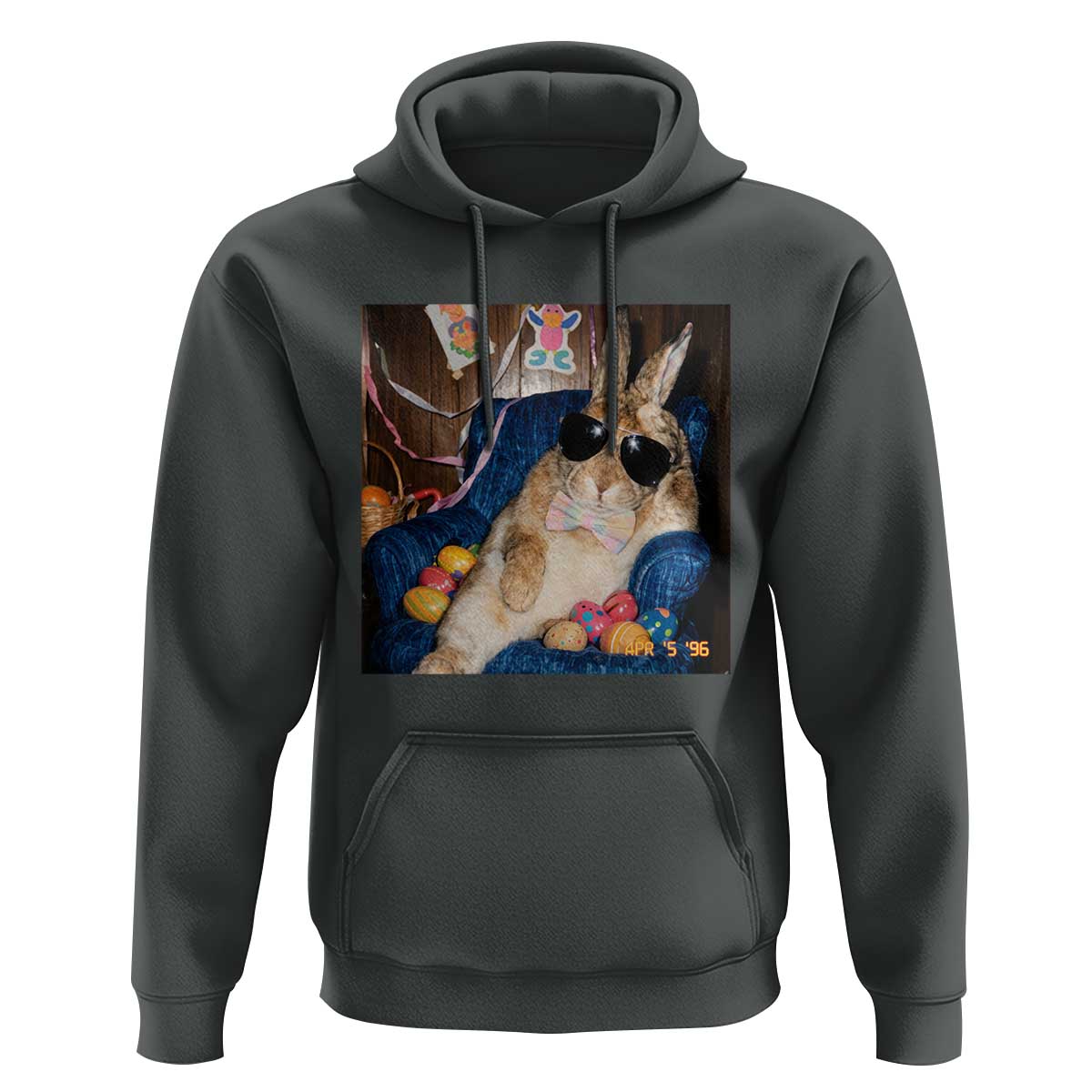 Funny Easter Bunny Sunglasses Graphic Hoodie