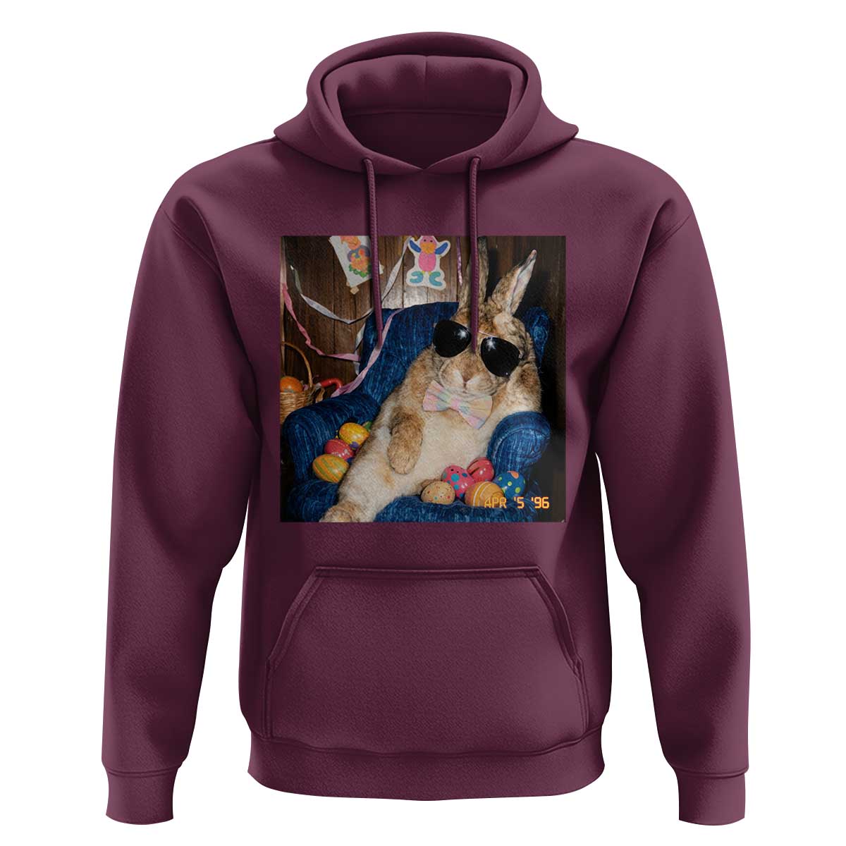 Funny Easter Bunny Sunglasses Graphic Hoodie