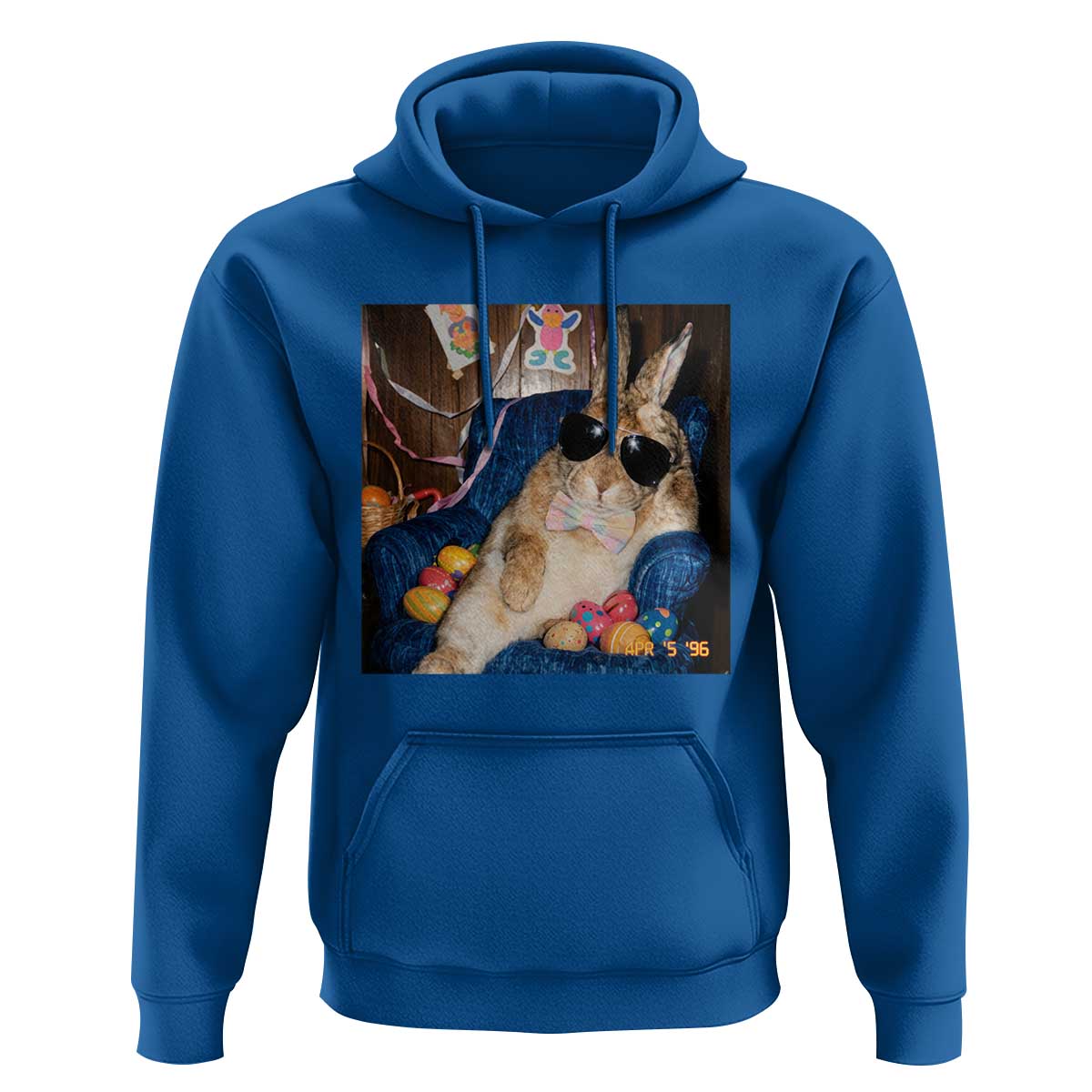 Funny Easter Bunny Sunglasses Graphic Hoodie
