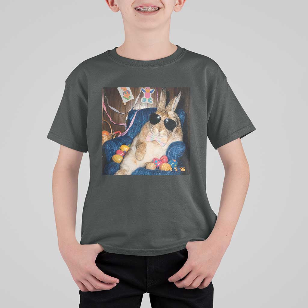Funny Easter Bunny Sunglasses Graphic T Shirt For Kid