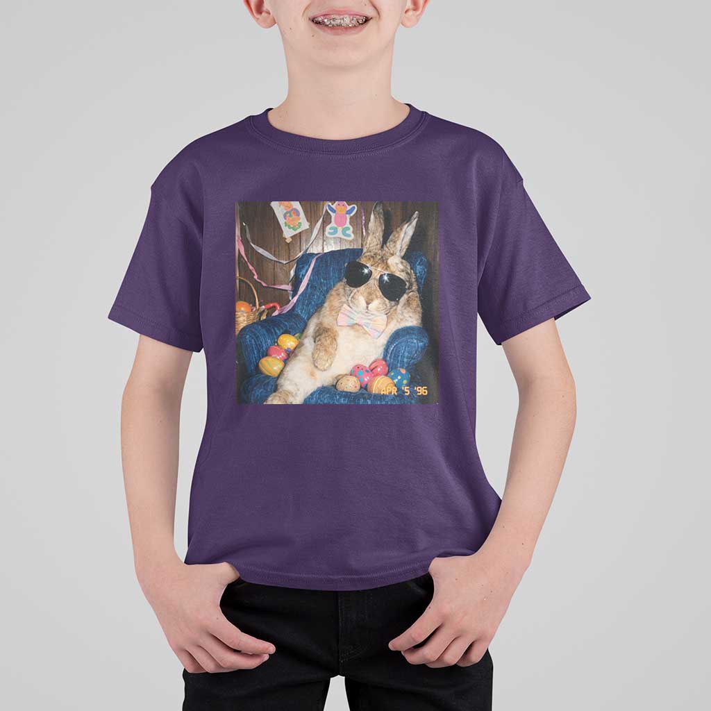 Funny Easter Bunny Sunglasses Graphic T Shirt For Kid