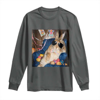 Funny Easter Bunny Sunglasses Graphic Long Sleeve Shirt