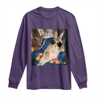 Funny Easter Bunny Sunglasses Graphic Long Sleeve Shirt
