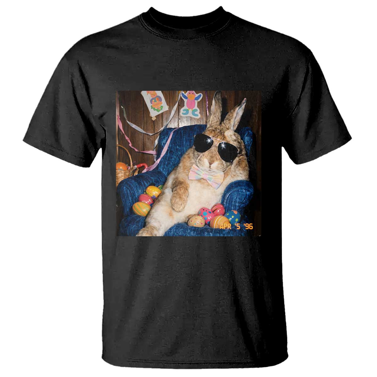Funny Easter Bunny Sunglasses Graphic T Shirt
