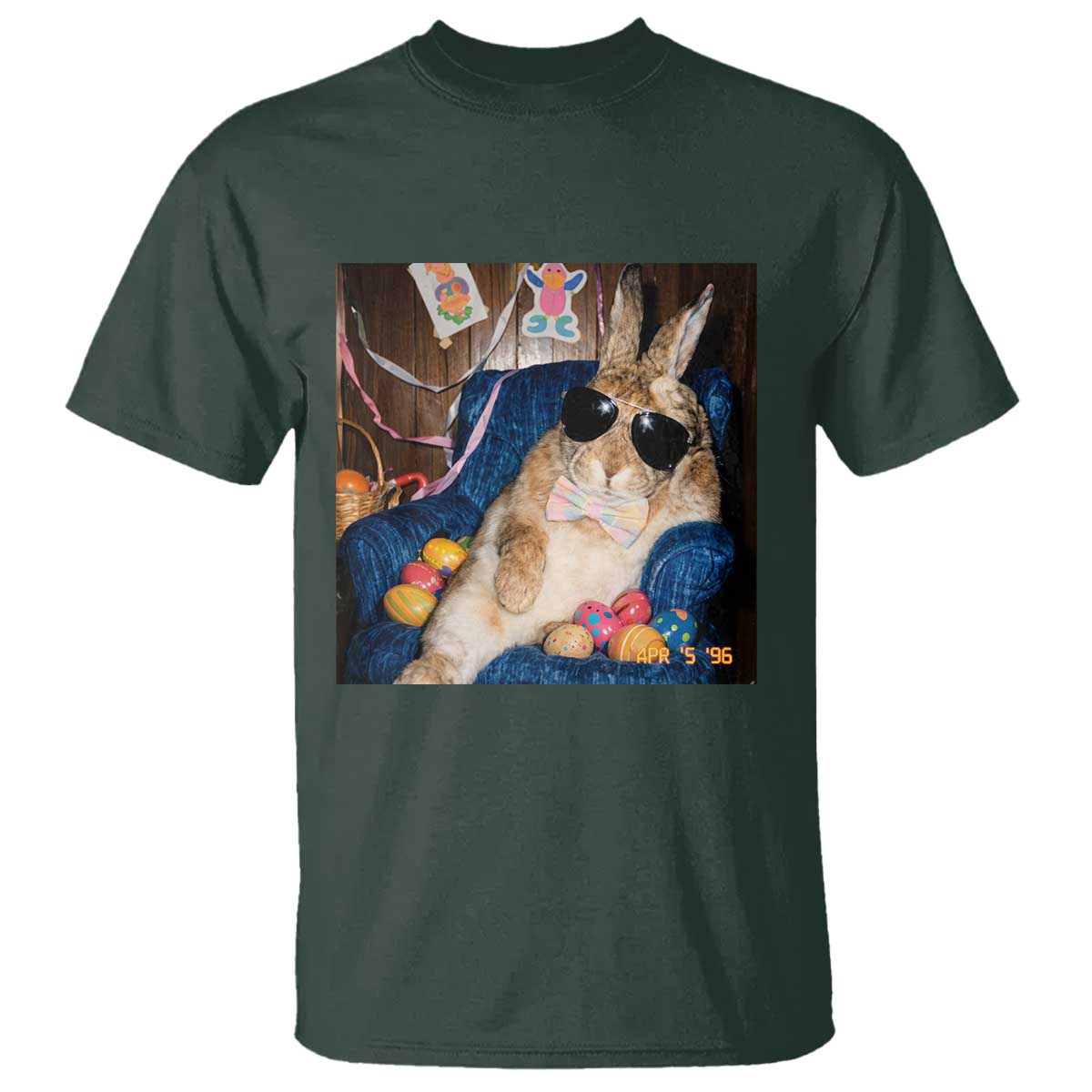 Funny Easter Bunny Sunglasses Graphic T Shirt