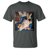Funny Easter Bunny Sunglasses Graphic T Shirt