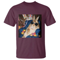 Funny Easter Bunny Sunglasses Graphic T Shirt