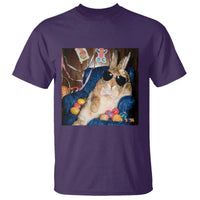 Funny Easter Bunny Sunglasses Graphic T Shirt