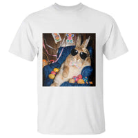 Funny Easter Bunny Sunglasses Graphic T Shirt