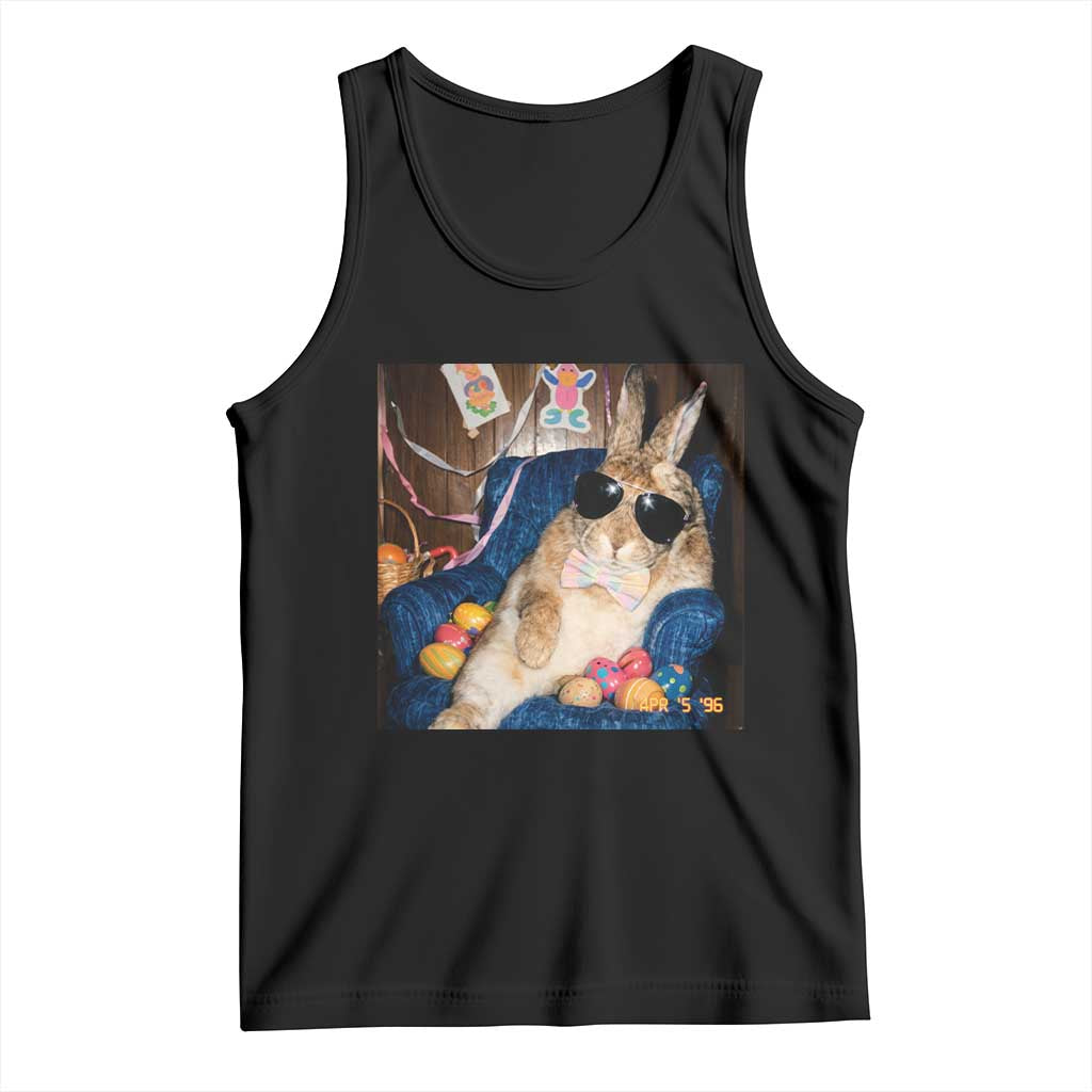 Funny Easter Bunny Sunglasses Graphic Tank Top