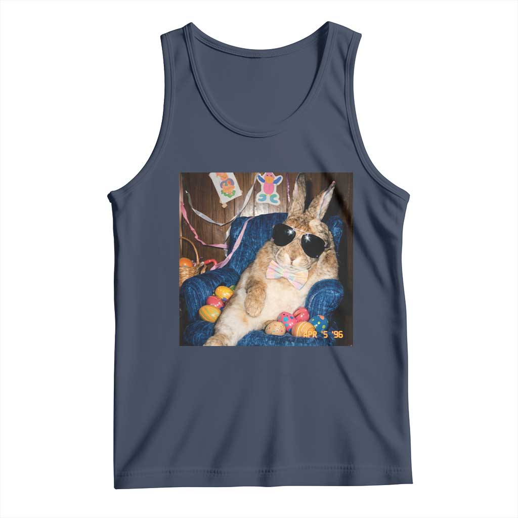 Funny Easter Bunny Sunglasses Graphic Tank Top