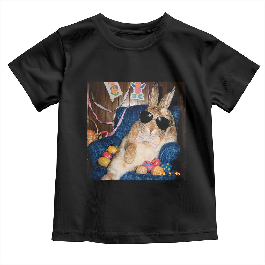 Funny Easter Bunny Sunglasses Graphic Toddler T Shirt