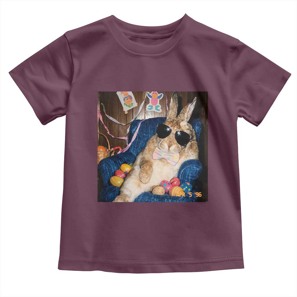 Funny Easter Bunny Sunglasses Graphic Toddler T Shirt