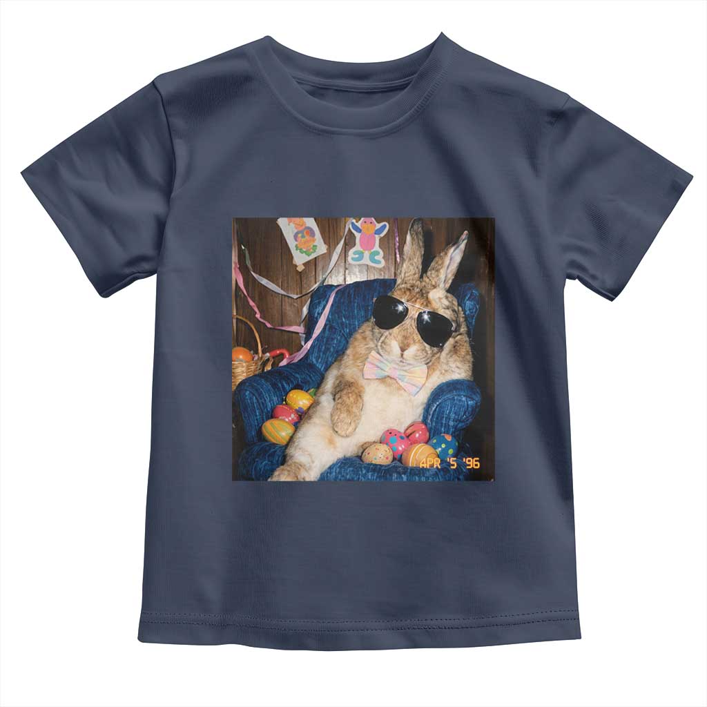 Funny Easter Bunny Sunglasses Graphic Toddler T Shirt