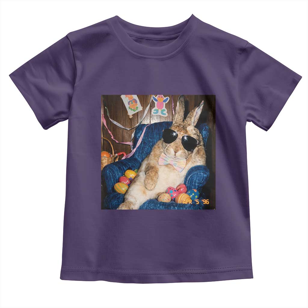 Funny Easter Bunny Sunglasses Graphic Toddler T Shirt
